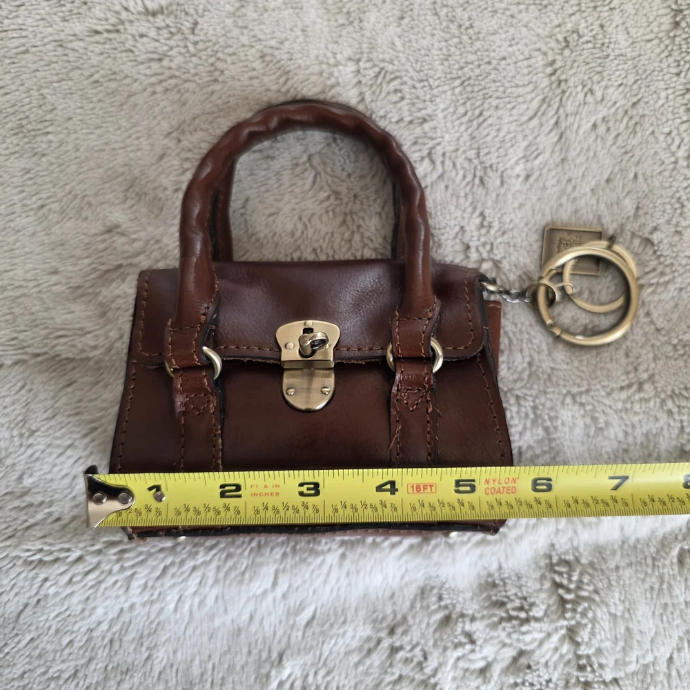 Patricia Nash Rich Brown Mini Bag - Picture 9 of 12